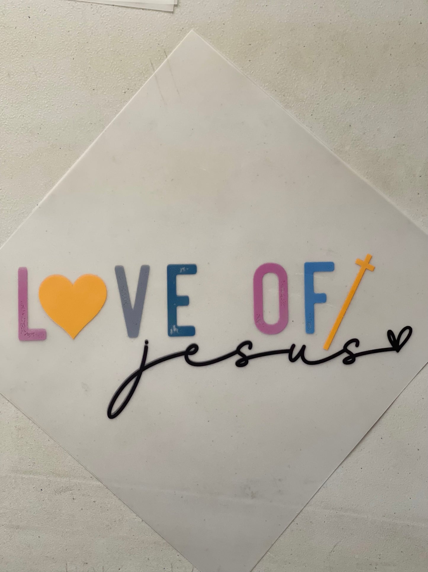 Love of Jesus – DTF Transfer (Front Design) | Limited Item Only