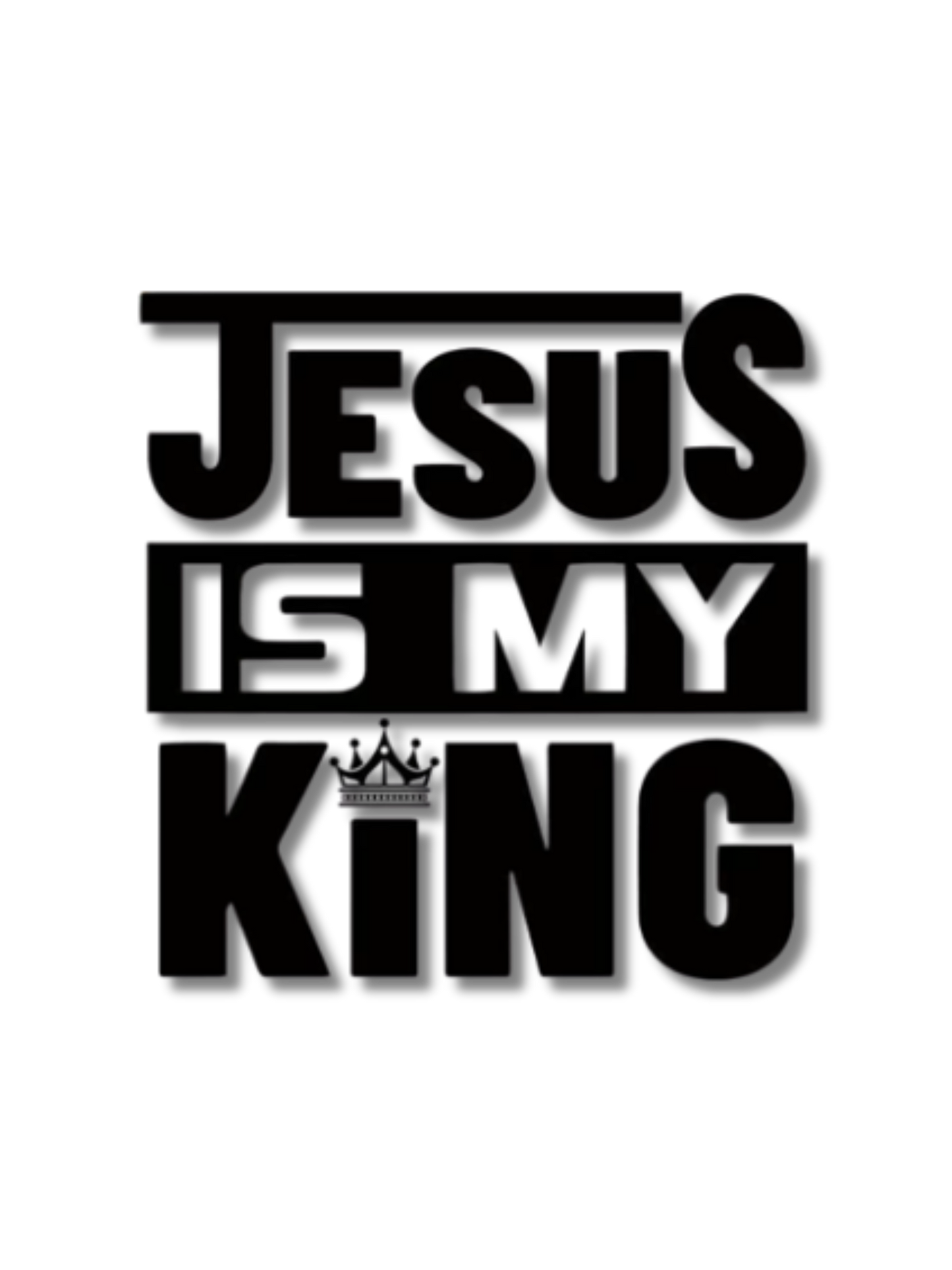 Jesus Is My King DTF Transfer | Limited Time Only