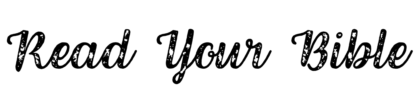 "Read Your Bible" (Front)